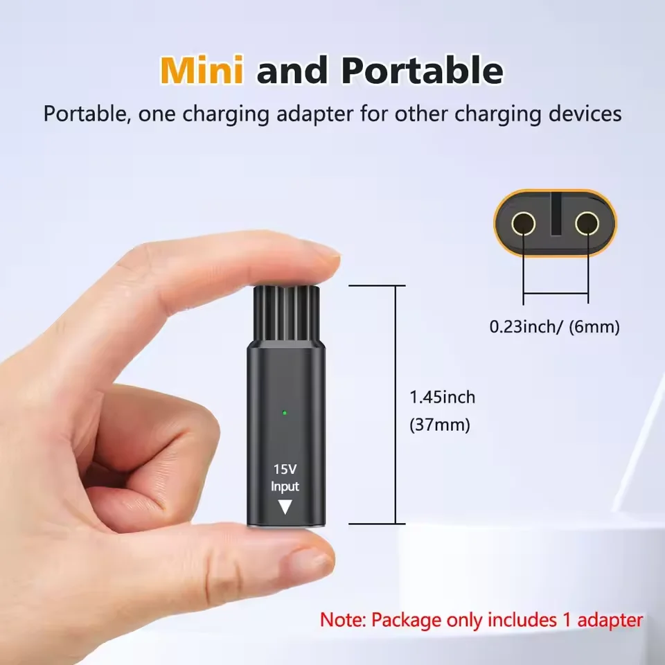 For Philips One Blade 15V Type-C Shaver Adapter Charging Converter QP6520 QP6530 QP6510 HQ8505 Electric Beard Trimmer