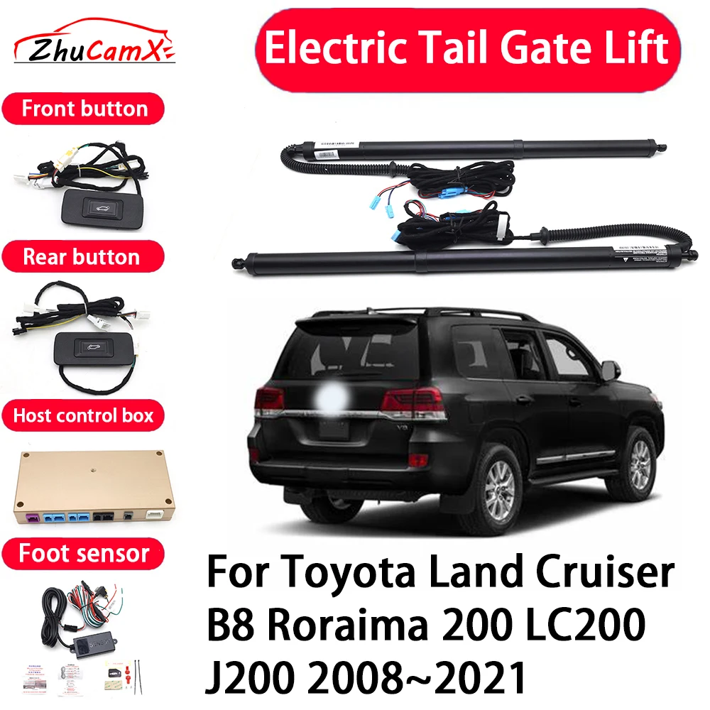 ZhuCamX Car Automatic Electric Tail Gate Lift Tailgate Assist System for Toyota Land Cruiser B8 Roraima 200 LC200 J200 2008~2021