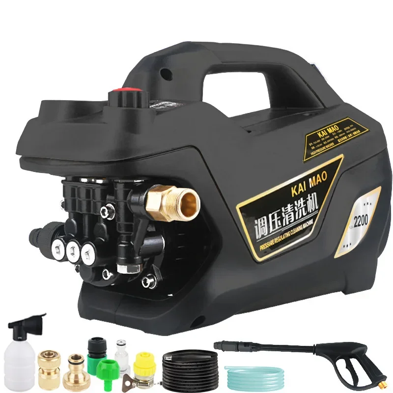 

Adjustable pressure household automatic water portable high pressure washing machine 220V car washing machine