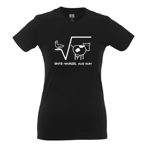 Duck Root Of Cow L Math Fun Funny Sayings Girlie Shirt