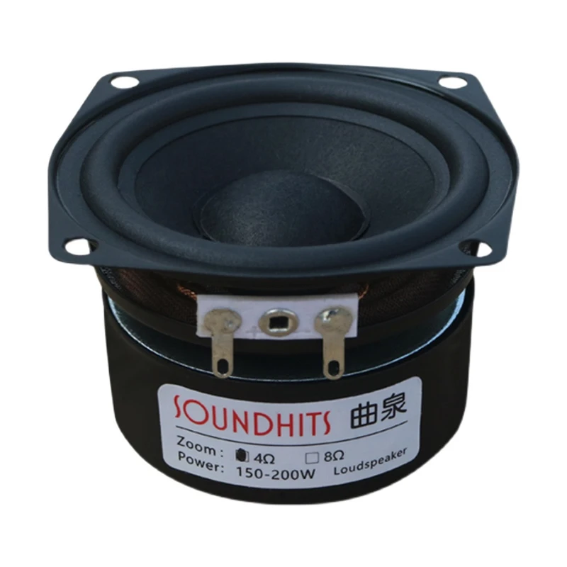 2.5 Polegada alto-falante de freqüência completa de alta fidelidade áudio em casa 15w falante febre diy 4-8ohm alto-falante modificado carro de alta fidelidade 1pcs