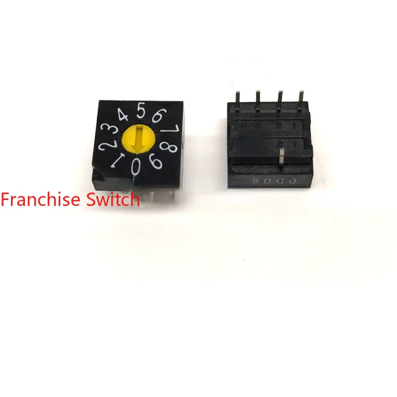 5PCS Digital Coding Switch 0-9 4:1 Rotary  SRT-10C Encoder Backcode