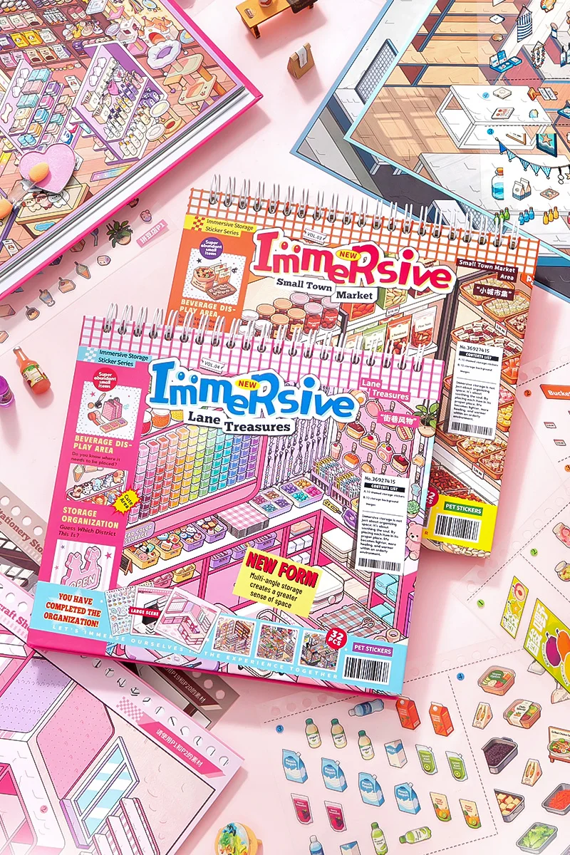 30 stuks mini-stickers voor de supermarkt, decoratieve stickers voor boodschappen, geschikt voor agenda's, planners en handgemaakte decoraties.