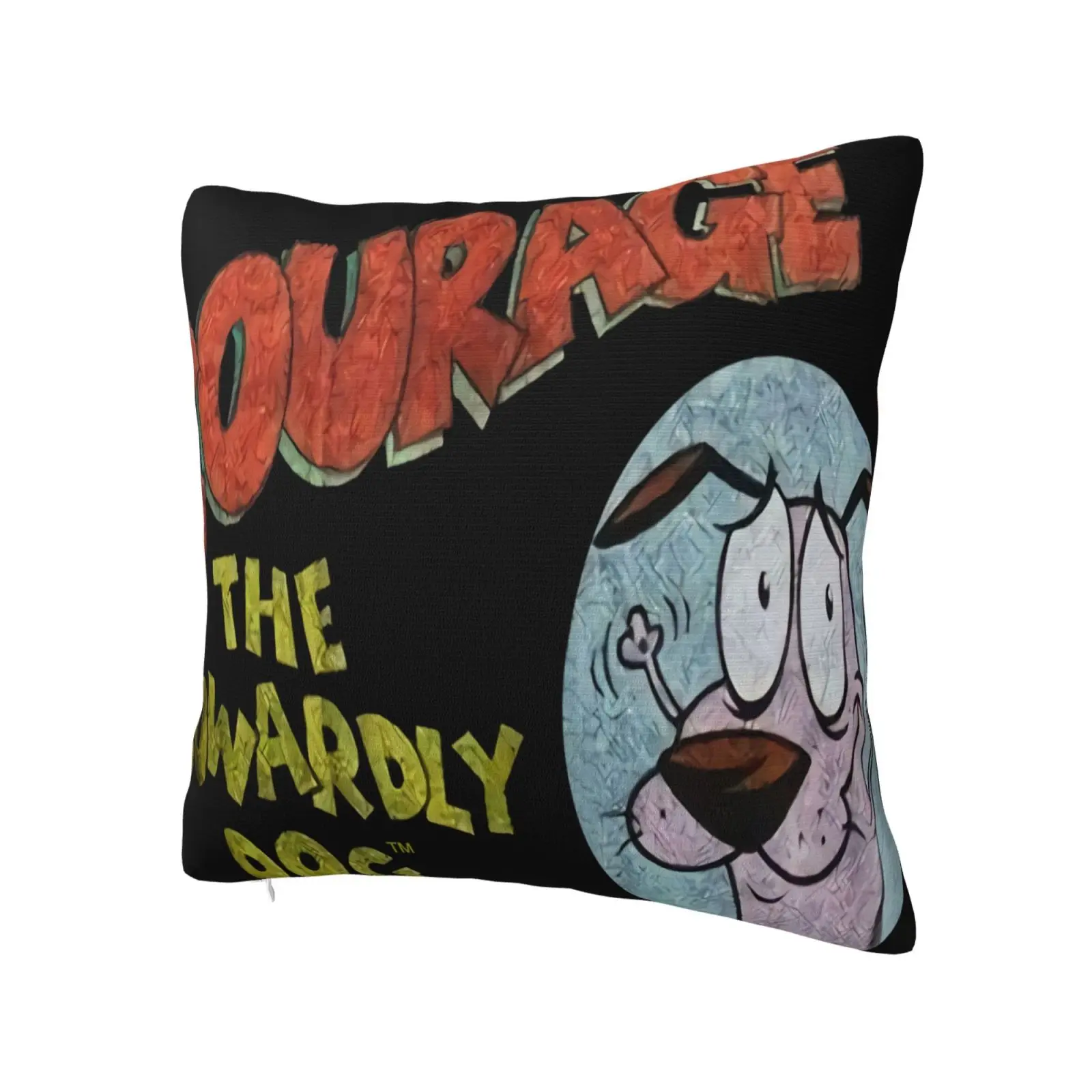 Network Courage Cowardly Dog Licensed Pillow Case Personalized Dakimakura Modern White And Black Modern Decorative Living Room