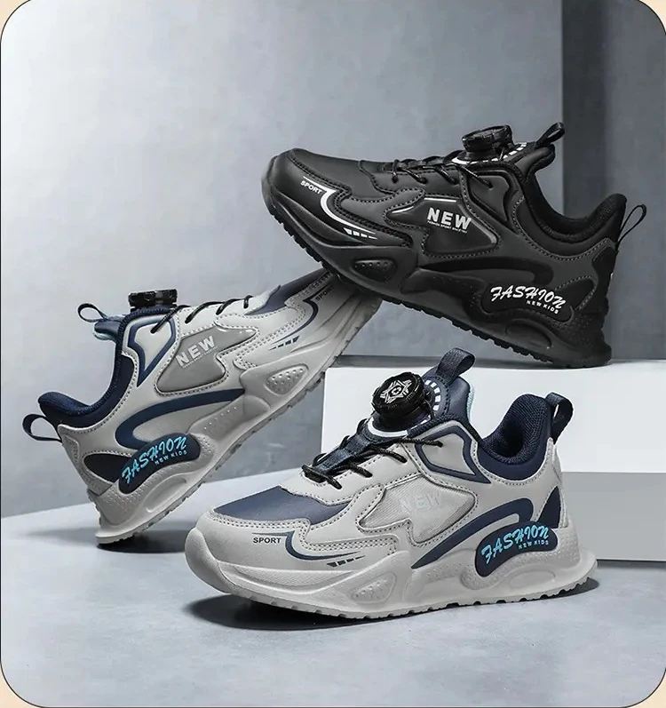 

Легкая дышащая детская повседневная обувь для мальчиков 5-16 лет, спортивные противоскользящие уличные удобные кроссовки на плоской подошве для бега