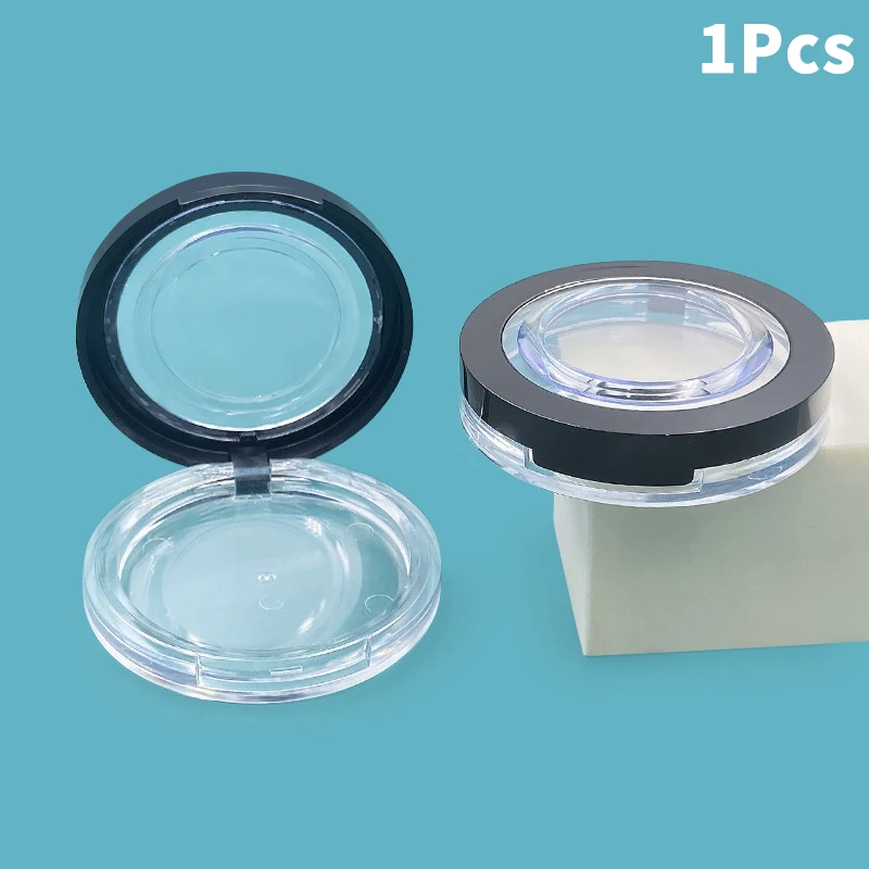 1Pcs Transparent Pigment Packaging Box Eye Shadow Empty Disk Lipstick Sample Color Test Empty Box Powder Cosmetics Accessories