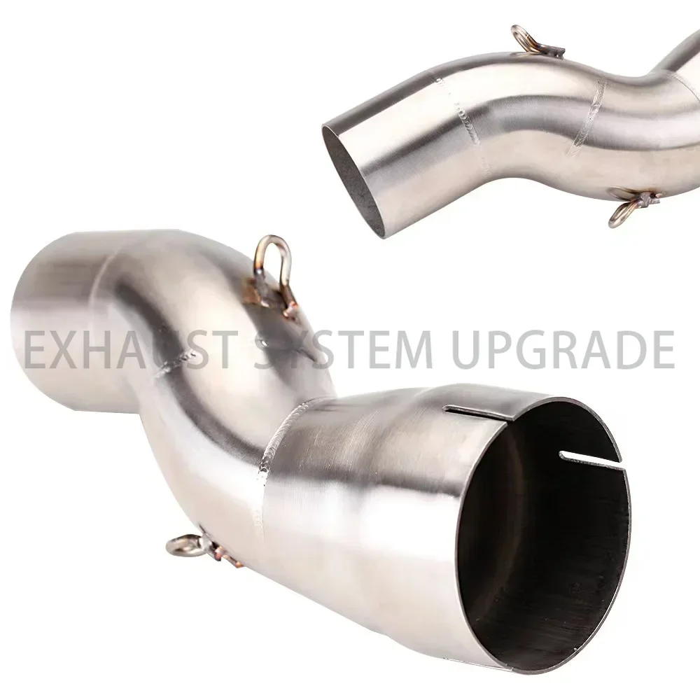 Exhaust Middle Link Pipe Tube Slip-on R1200 R 1200 GS ADV For BMW R1200GS Adventure R1200GSA 2013 2014 2015 2016 2017 2018 2019