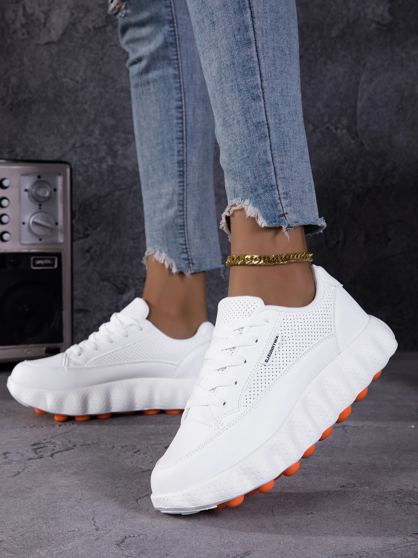 DJSUNNYMIX Damen-Laufschuhe, neue atmungsaktive Sport-Sneaker, Wanderschuhe, lässige und vielseitige Damenschuhe – Detail 4