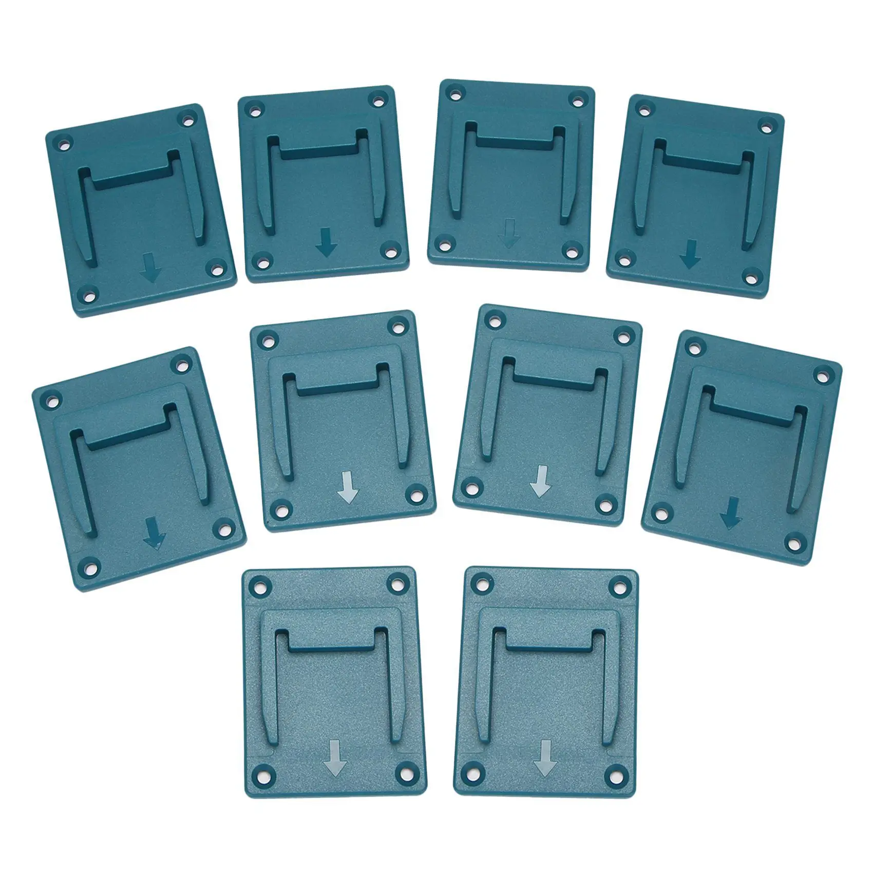 

VEHO-20Pcs Machine Holder Wall Mount Storage Bracket Fixing Devices For 18V Electric Tool Battery Tools Blue