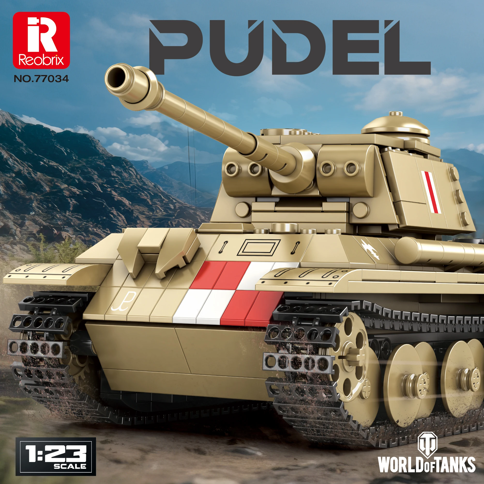 

Pudel Tank Building Kit - WWII Polish Armored Vehicle Collector's Edition, WOT Licensed, DIY Military Model for Adults & Teens