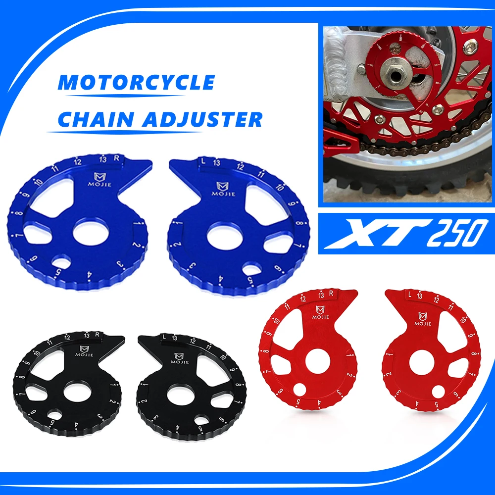 Motorcycle Chain Adjuster Parts Regulator For YAMAHA XTZ 600 WR 250Z DT 125R 125RE TTR TW XT 225 E 250 R 200 600E Accessoires