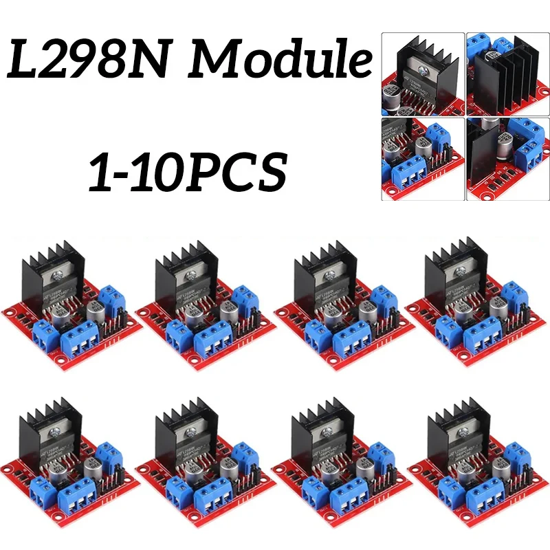 

1/5/10 шт. L298N плата контроллера драйвера двигателя L298 модуль для Arduino Dual H Bridge DC шаговый двигатель умный автомобиль робот