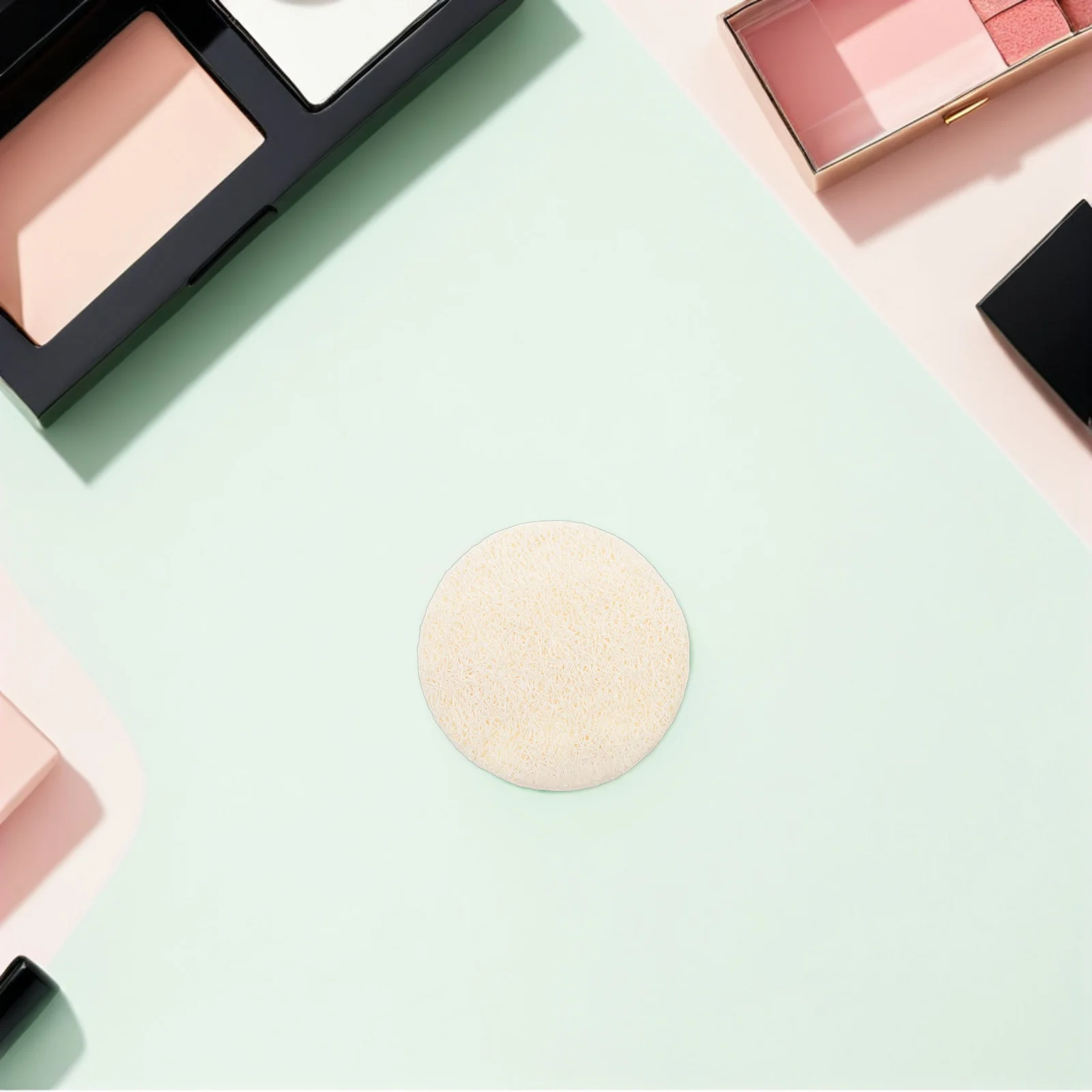 50 Stuks Loofah Gezicht Scrubber Pads Natuurlijke Exfoliërende Facial Loofah Zachte Gevoelige Huid Make-Up Remover Gezicht Cleanser Douche