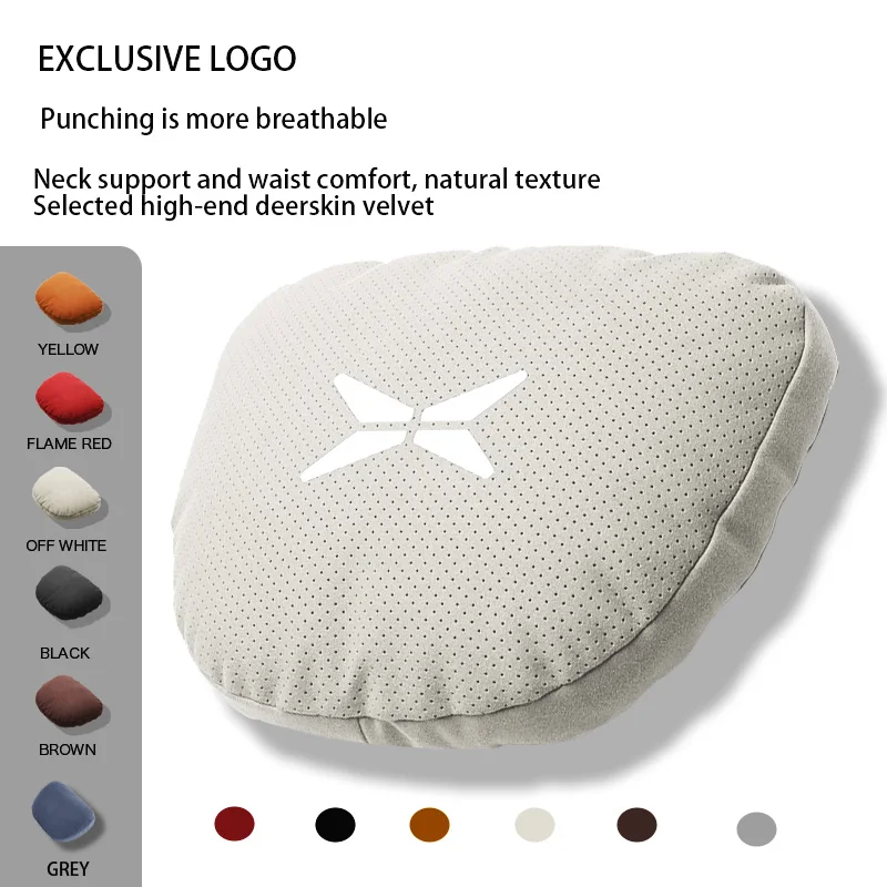

For Xpeng G6 G9 Frunk P5 X9 P9 P7 P7i P8 G3 G3i MONA M03 2025 Logo Interior Accessories Car Headrest Neck Pillow Waist Pillow