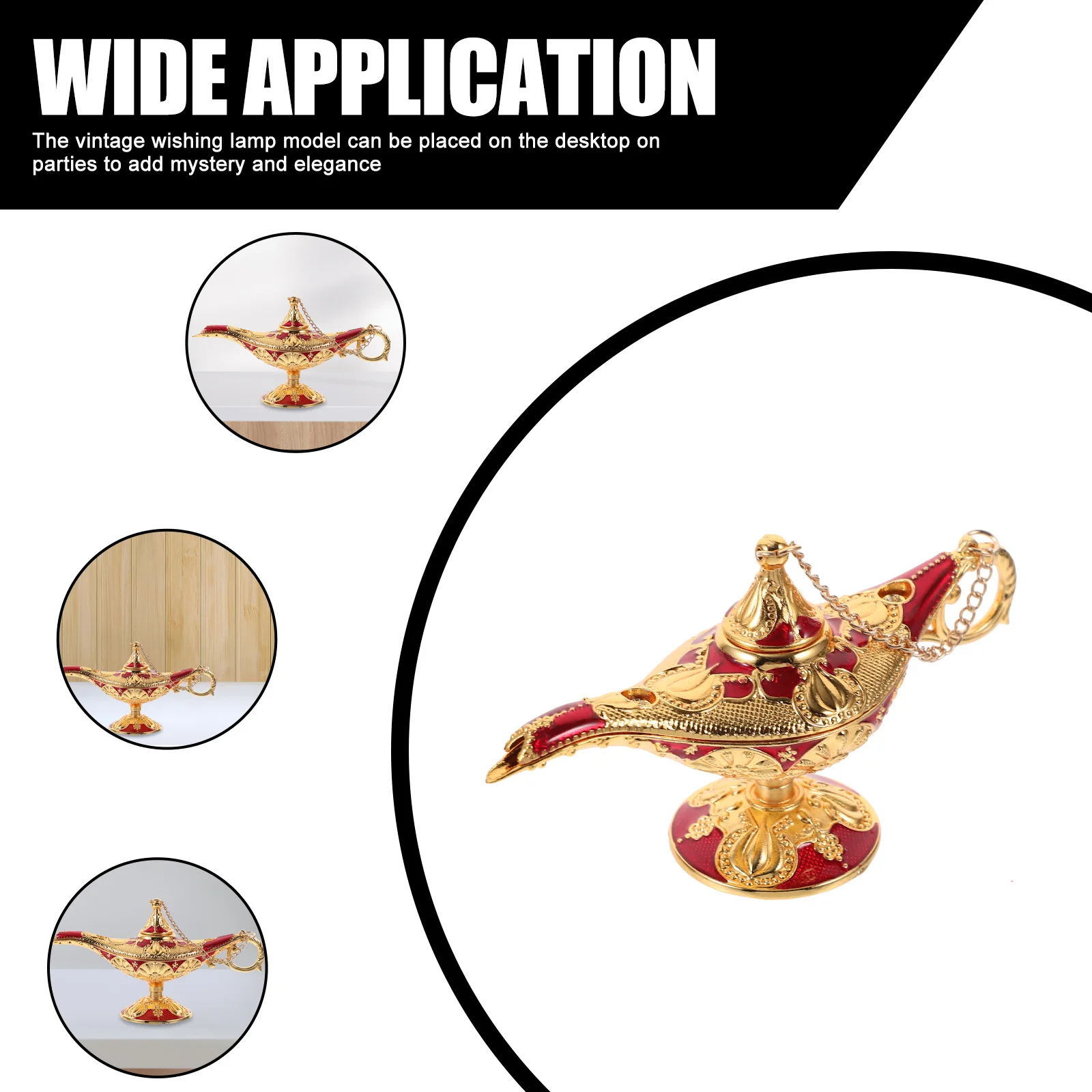 

Vintage Ornament Desktop Decor Home Party Adornment Creative Metal Retro Decorative Portable Lighting For