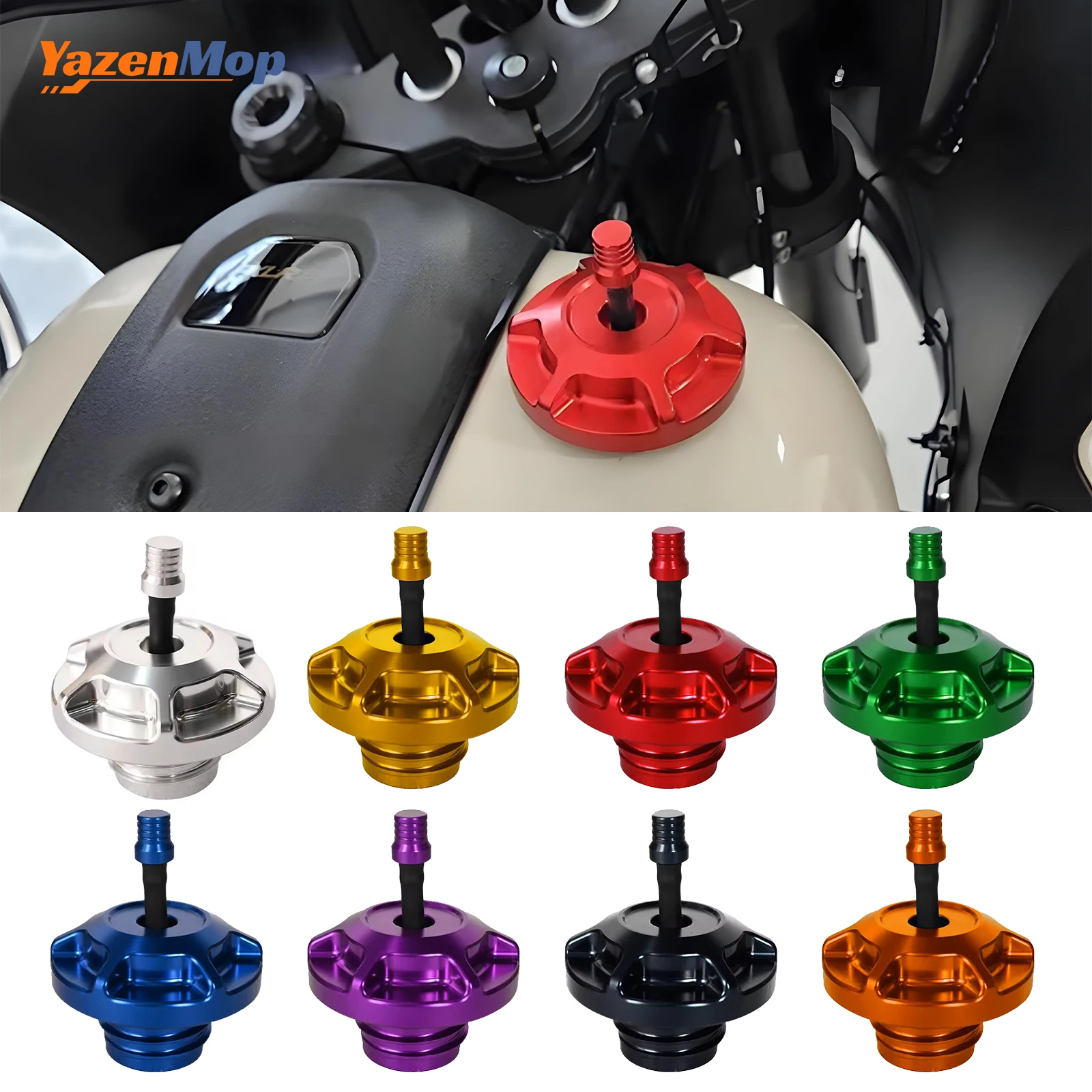 

Flush-Mount Fuel Tank Gas Petrol Lock Oil Filler Cover for Harley Davidson All Female Threaded Gas Tanks (Except Touring 23-25)