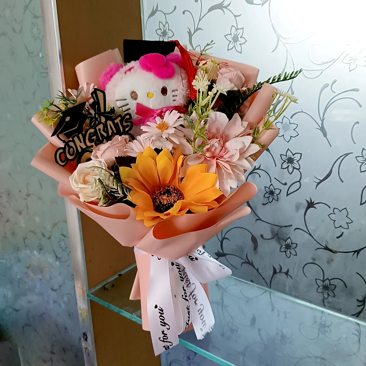 Afstuderen Cartoon Hello Kitty Kuromi Melody Cinnamoroll Knuffels Valentijnsdag Verjaardag Moederdag Afstudeercadeau
