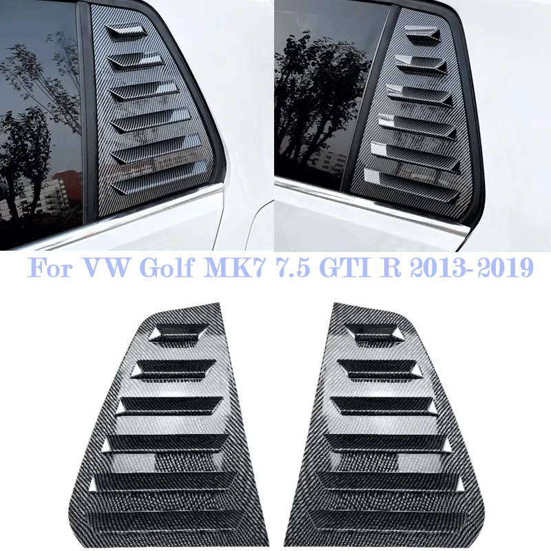 

Car Rear Window Louver Cover Trim For VW Golf MK7 7.5 GTI R 2013-2019 Shutter Sticker Air Vent Auto Body Kits Car Accessories