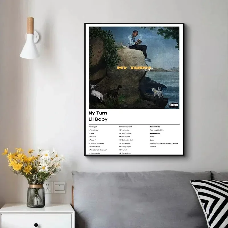 Playboi Carti Doja Cat J Cole Rapper ألبوم الموسيقى المشارك قماش اللوحة الحديثة صورة فريق غرفة المعيشة غرفة نوم الديكور جدار الفن