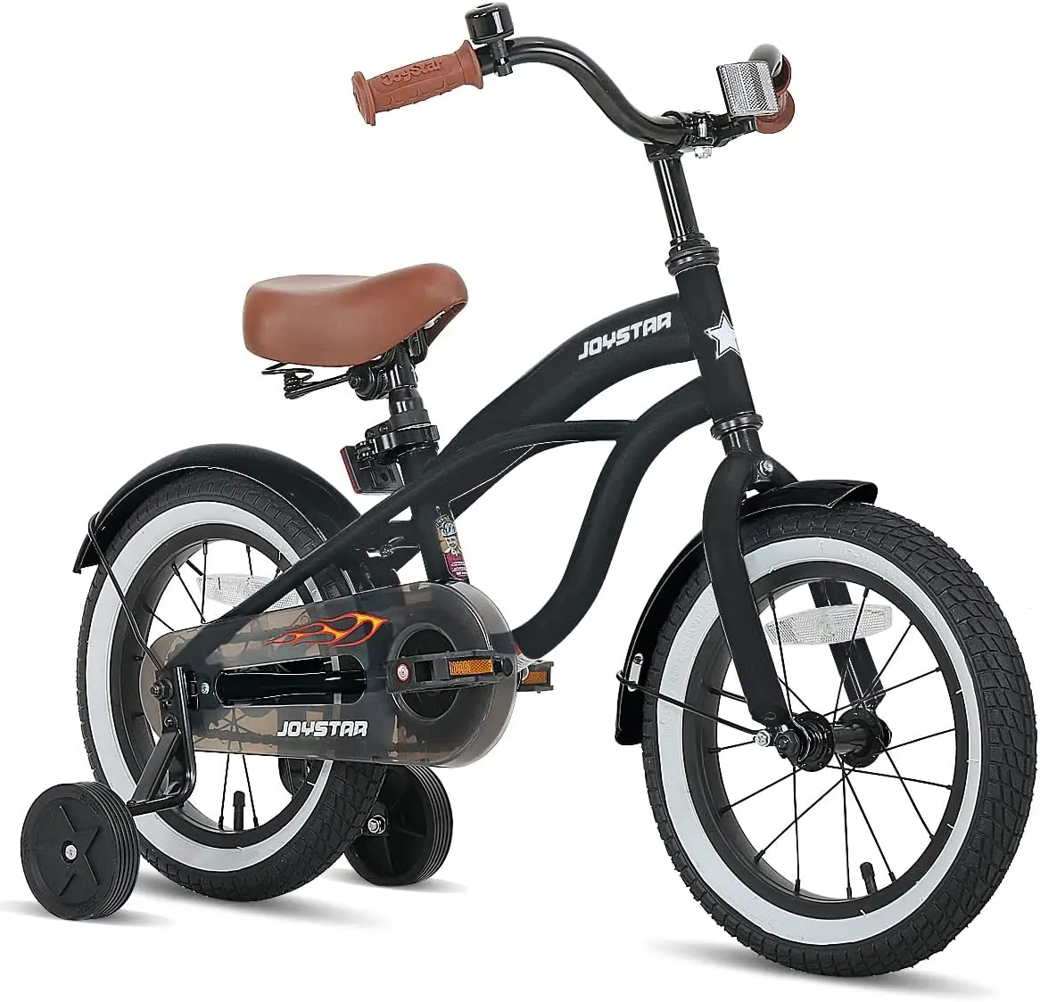 14 Inch Kids Cruiser Bike for Ages 2-7 Years Old Girls & Boys, Kids Bike with Training Wheels & Coaster Brake, Kids Cruise