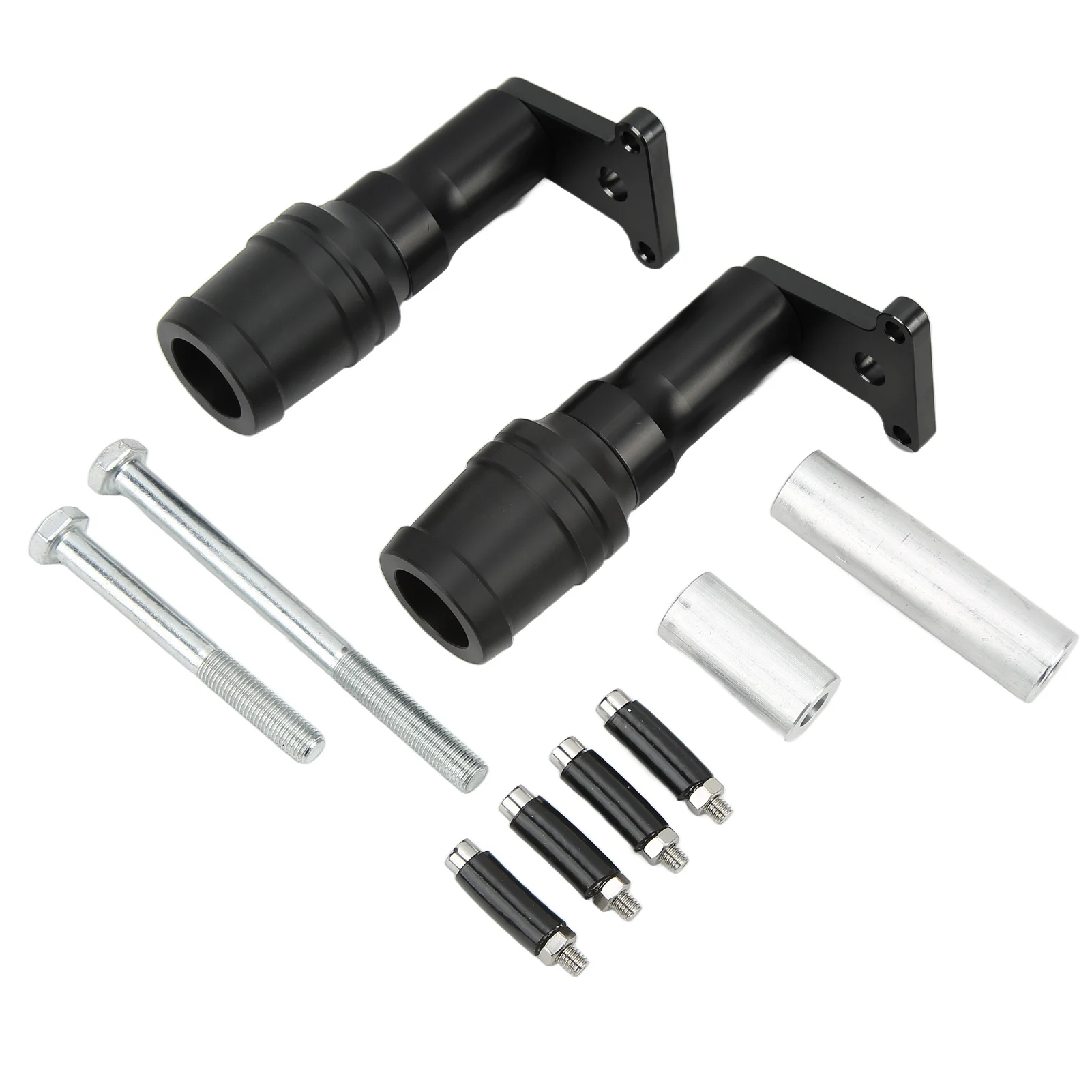 

Черный алюминиевый слайдер рамы двигателя для Kawasaki Ninja 400/250/Z400 2018-2021, материал защиты от столкновений с прямой посадкой: алюминиевый сплав