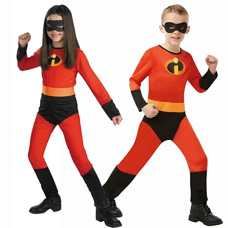

Incredible 2 Elastigirl Cosplay Costume Kids Helen Parr Women Superhero Jumpsuit Halloween Bodysuit Zentai Suit Catsuit Girl Boy