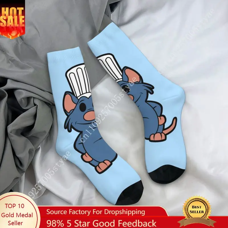 

Custom Ratatouille Wallpaper Men Women Crew Socks Unisex Fashion 3D Print Dress Socks