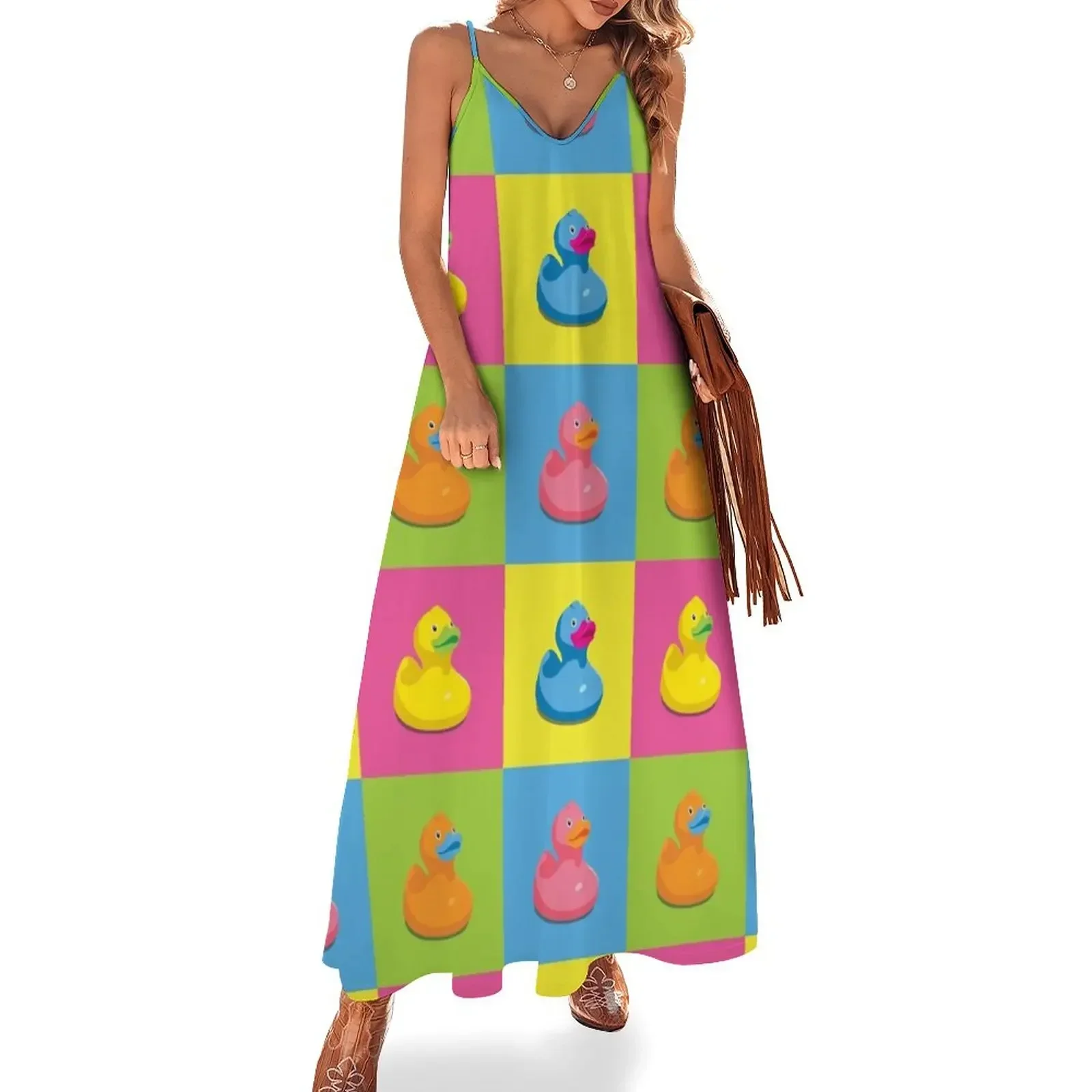 Rubber Duckies Pop Art Sleeveless Dress party dresses women Dresses for wedding party dresses for prom Dress