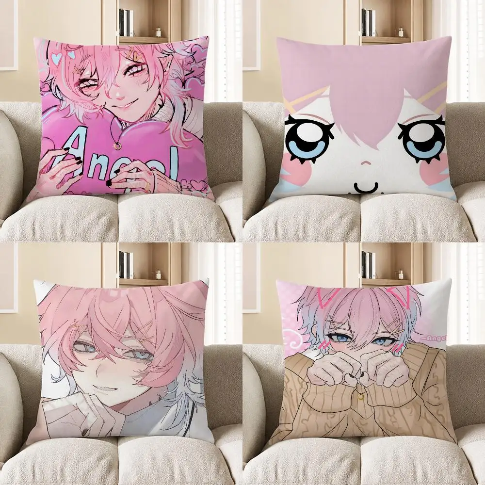 Game 14 Days With You Ren Cushion Cover Short Plush Cushion Cover Pillowcase Home Decor for Sofa Bedroom Holiday Gift
