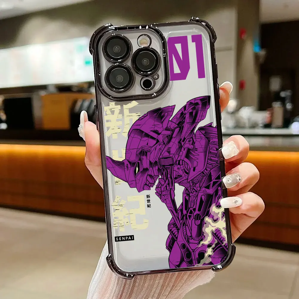 Anime E-Evangelions Phone Case For Samsung S26 S25 S24 S23 S22 S21 S20 FE Note20 Edge Plus Ultra 4G 5G Anti Fall Airbag view 4