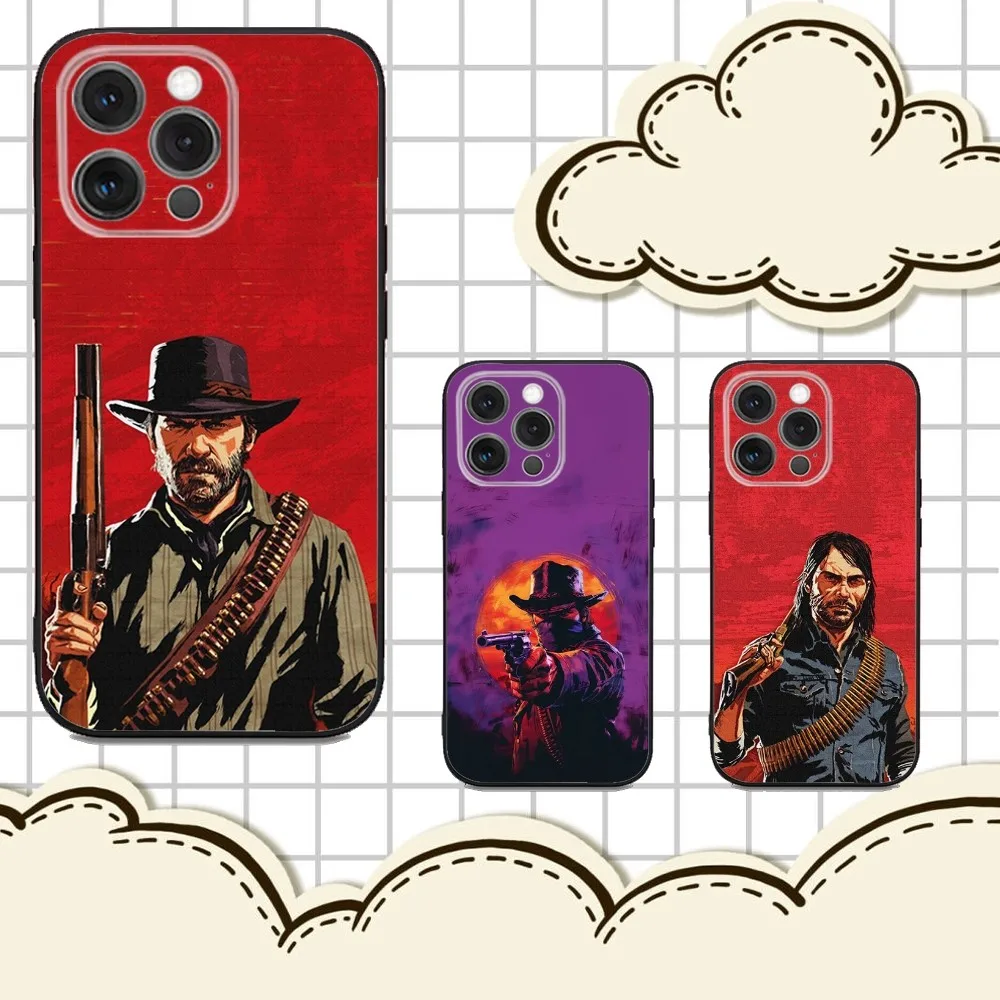 

Red Dead R-Redemption Phone Case For iPhone 16e,16,15,14,13,12,11,Pro,X,XS,Max,XR,Plus,Mini Soft Black Cover