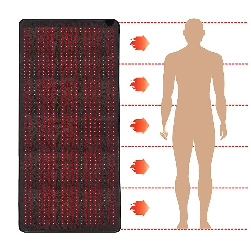 Fitkang high-end red light therapy mattress LED   light therapy mat