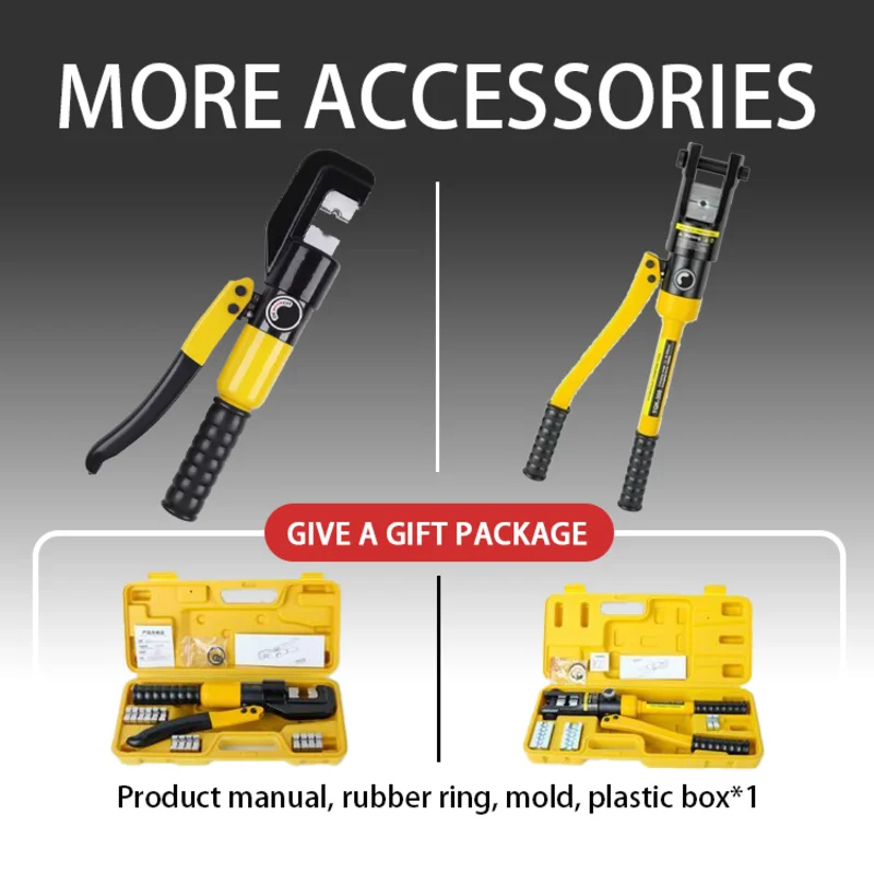 Alicates hidráulicos manuales eficientes de 8/12T: gran potencia, bomba de aceite mejorada, perfectos para tareas de fundición y moldeo de precisión