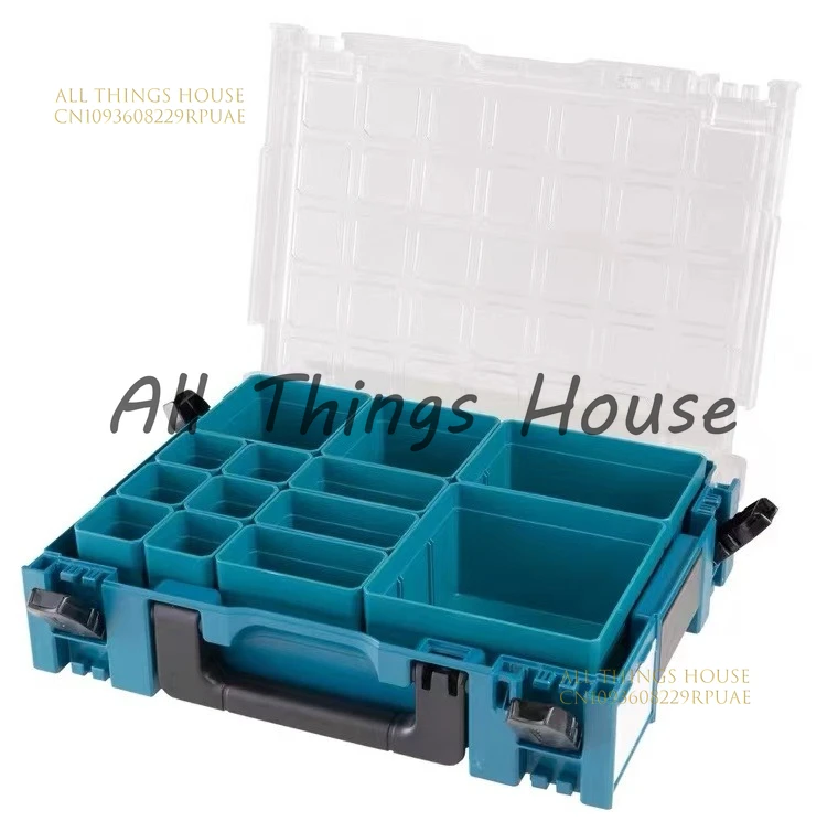 

Portable Transparent Compartment Storage Parts Accessories Connection Box Toolbox Storage Box 191x80-2