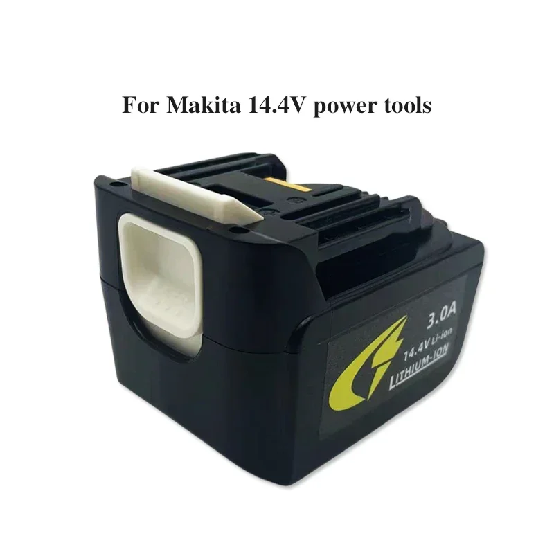 แบตเตอรี่แบบชาร์จไฟได้ลิเธียมไอออน BL1430 14.4V 3.0Ah 3000mAh สำหรับ Makita ไร้สายเครื่องมือ BL1440 BDF343 DA340DRF