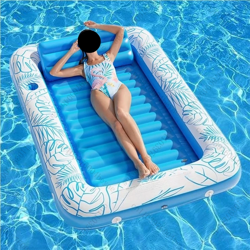 

Inflatable maple leaf floating bed, swimming circle, water play net, backrest lounge chair, sunny bathtub, floating raft