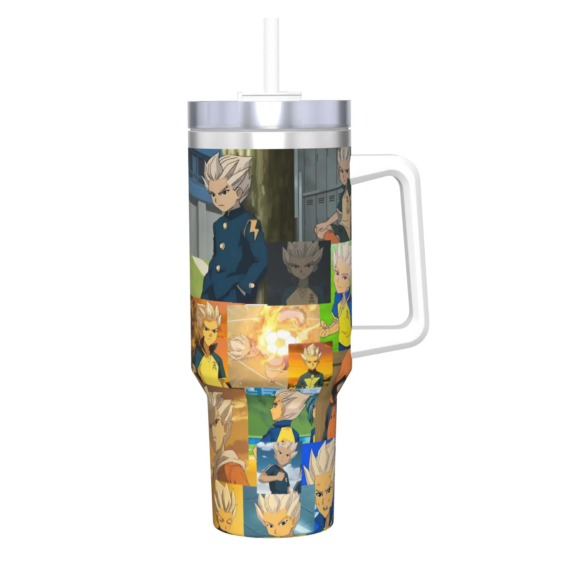 Stainless Steel Tumbler Anime Axel Blaze Inazuma Eleven Thermal Mug  Portable Cold and Hot Mugs Cup Travel Graphic Water Bottle