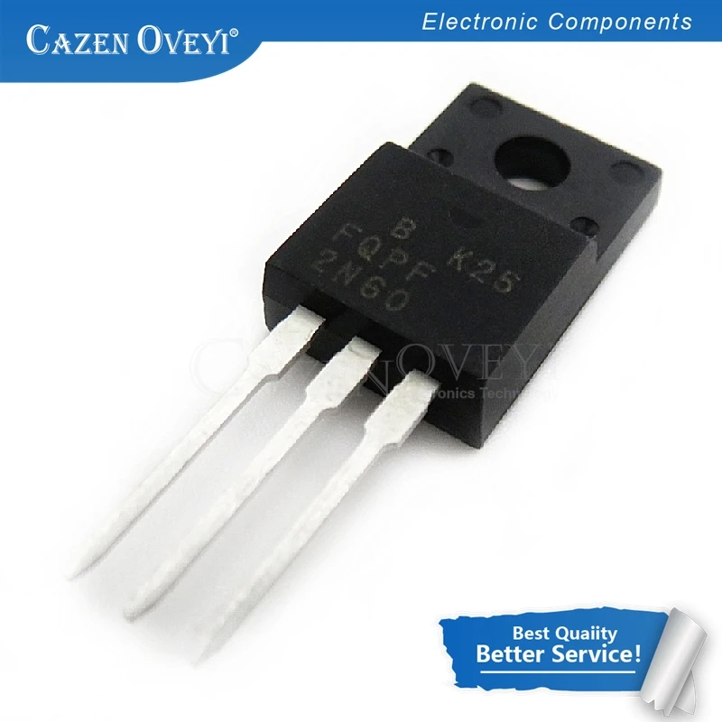 10pcs/lot FQPF2N60C 2N60C 2N60 600V 2A new original In Stock