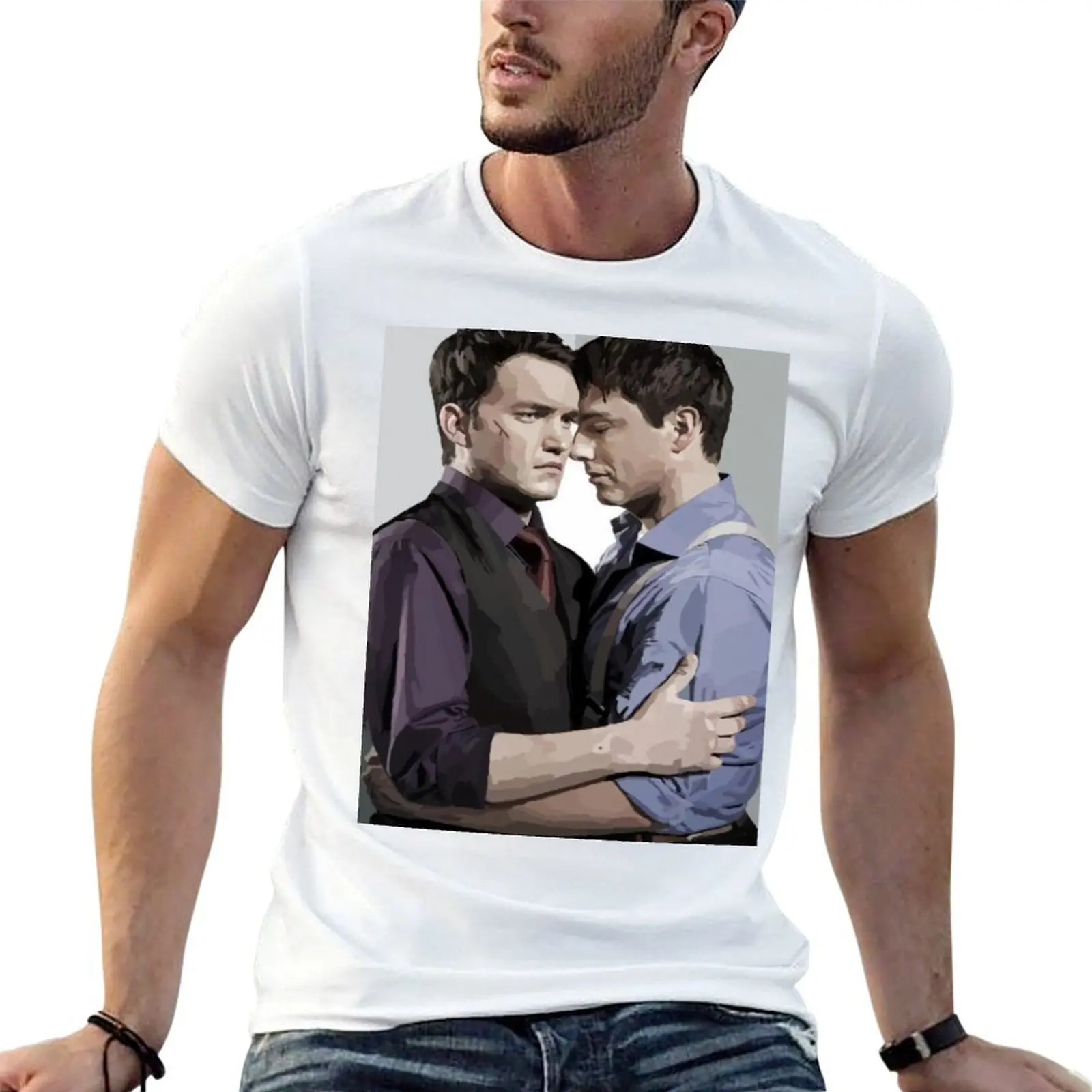 

Ianto and Jack T-Shirt cotton t shirt pack t shirt custom print T-Shirt