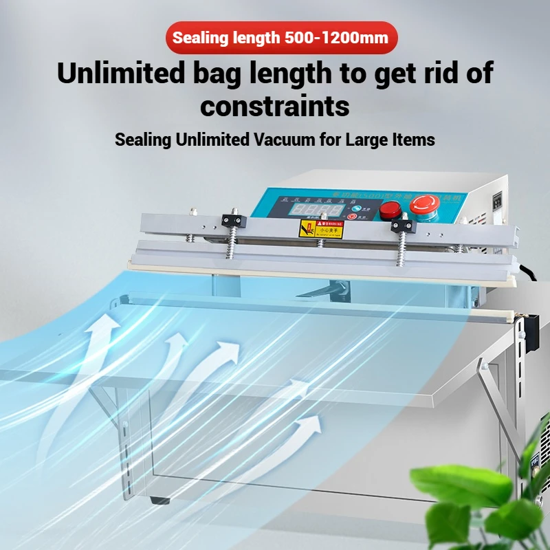 External Suction Vacuum Sealer Machine,Strong Suction,Long Battery,Unlimited Bag Length,for Food/Dry Goods/Latex Pillows