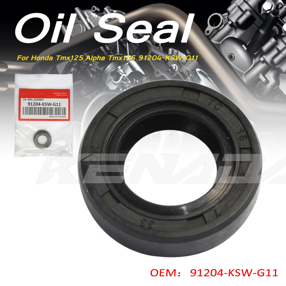 For Honda Tmx125 Alpha Tmx155 91204-KSW-G11 Right Crankcasecover Oil Seal