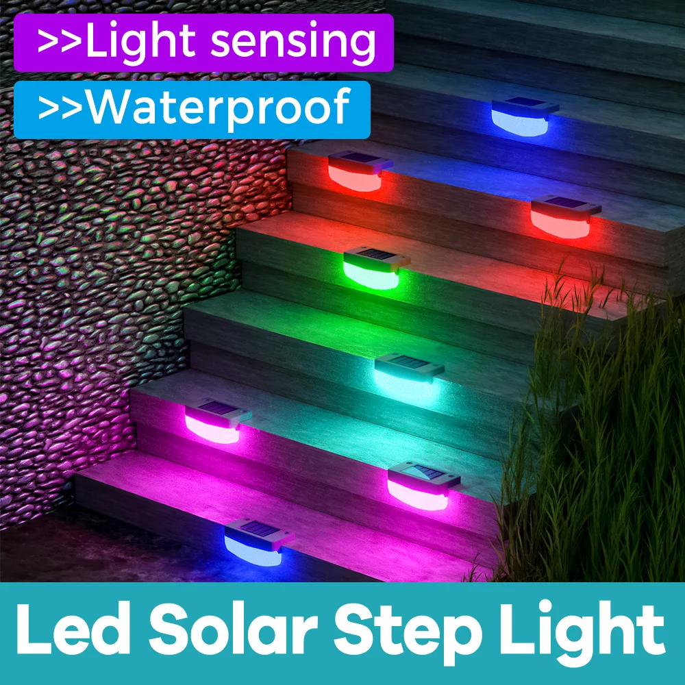 

Фонарь для ступенек с солнечной батареей, 5 В, RGB