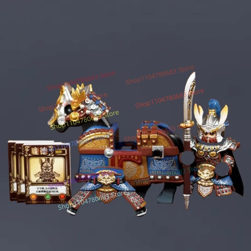 

Строительные блоки MOC, три королевства, Pang De Warrior, мини-фигурка, сборная модель, дисплей, аниме, мультяшный аксессуар, игрушка, подарок на праздник