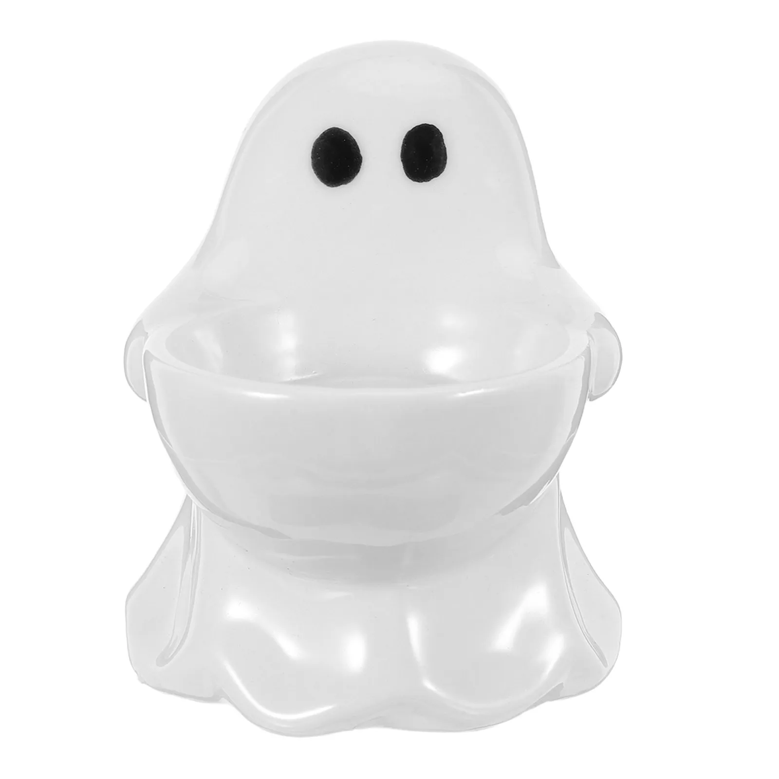 Halloween Ghost Candlestick Resin Gothic Spooky Ghost Halloween Ghost Candle Holder Decorative Cartoon Snack Storage Box