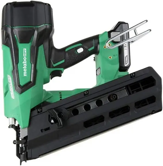 Metabo HPT Cordless 18V MultiVolt™ Framing Nailer Kit  21 Degree Magazine  Round Head Nails from 2-Inch up to 3-1/2-Inch | 1-18V