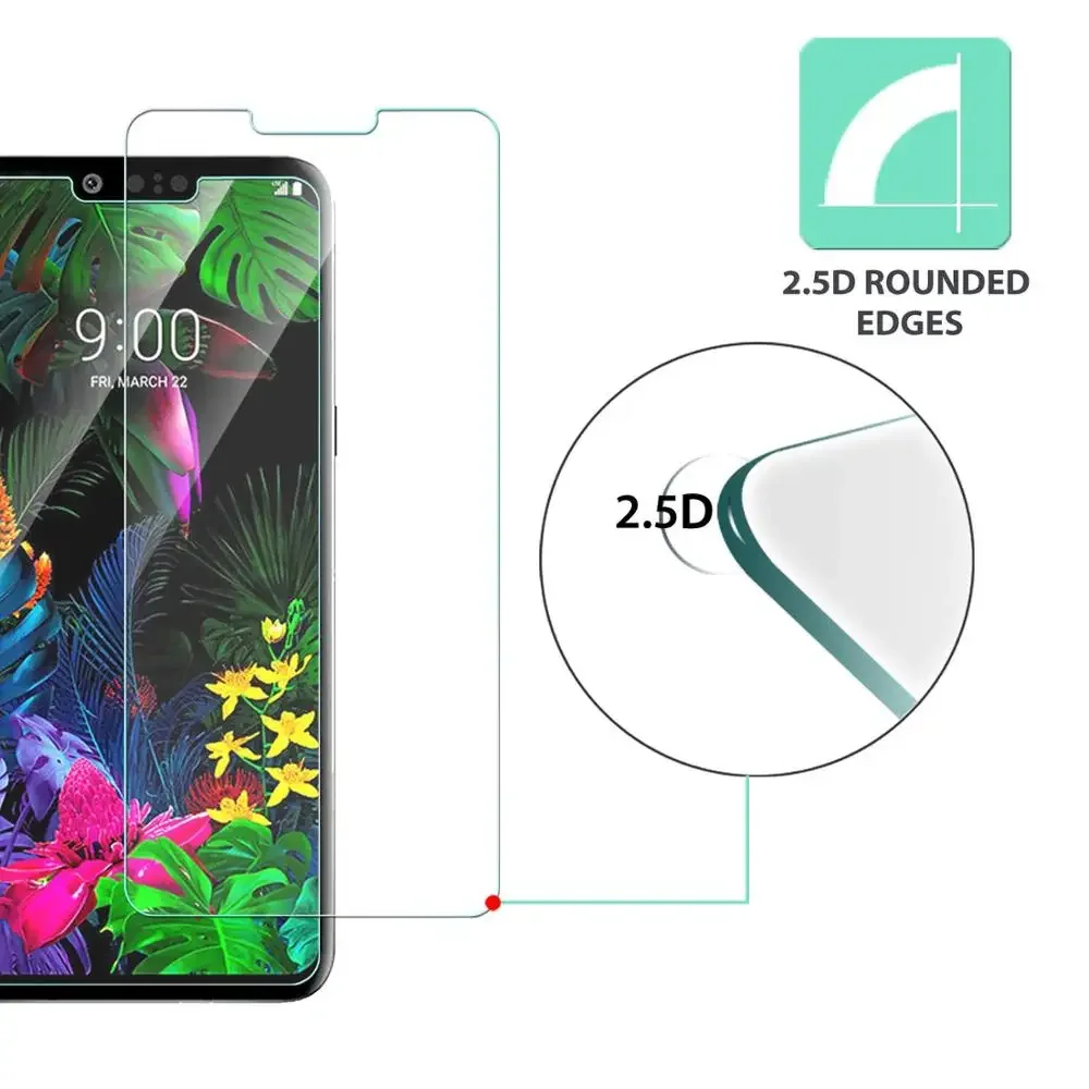 2.5D Screen Protector For LG G8S G5 G6 G7 G8 Thinq Q6 Q7 Q8 Q9 Scratch Proof Tempered Glass LG V10 V20 V30 V40 Protective Film