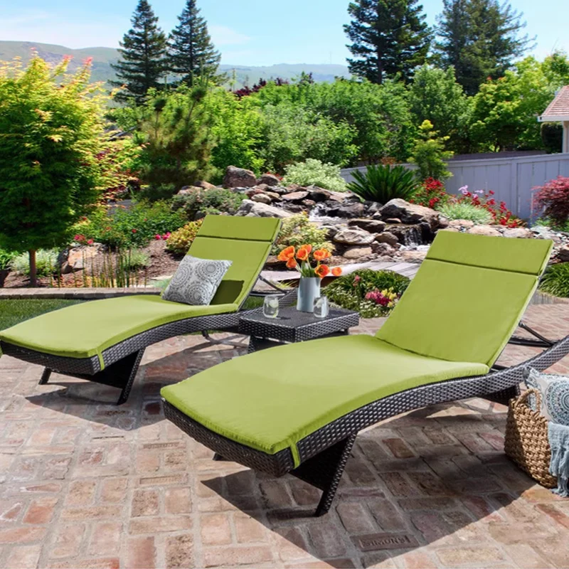 屋外プールビーチチェアPEラタンサンベッドサンラウンジャーラウンジチェア