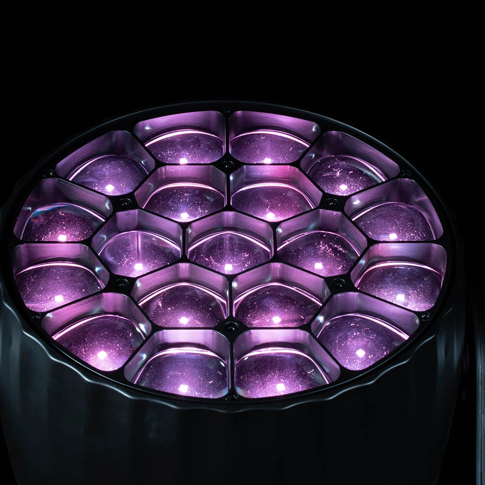 JMS WEBB Zoom 19x20 واط عيون النحل الكبيرة شعاع وغسل إضاءة الرأس المتحركة لـ DJ Dance Wedding Bar معدات مسرح الحفلات الموسيقية #6