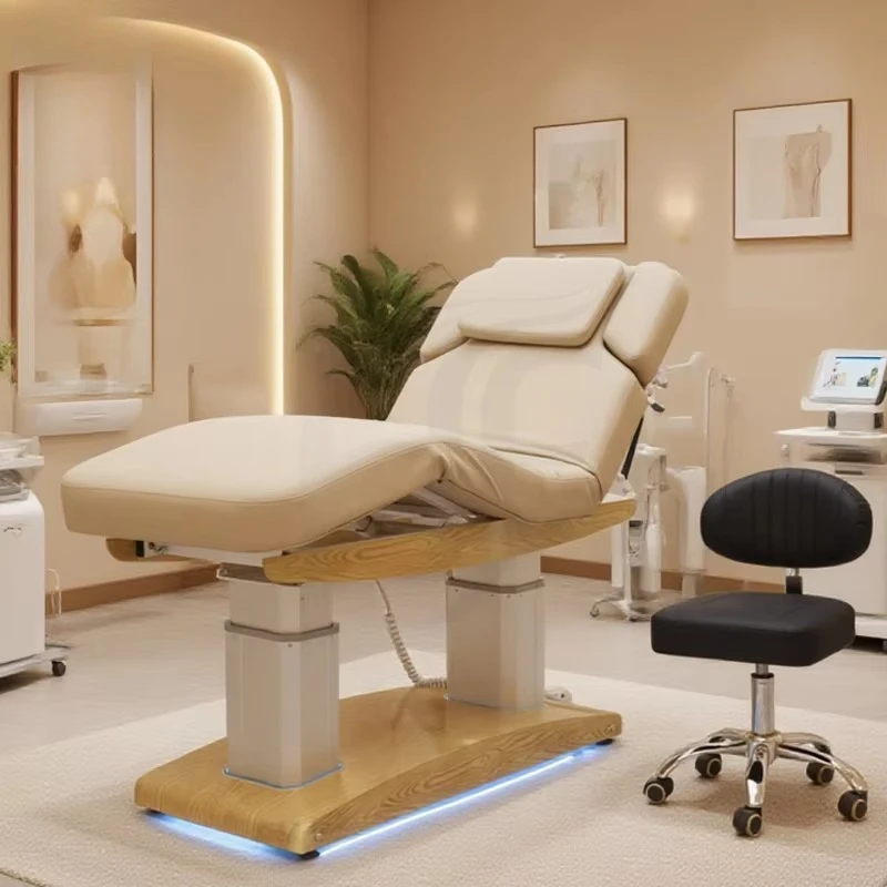 Electric Facial Cosmetic Beauty Electric Massage Bed Table Lash Facial Beauty Bed for Sale