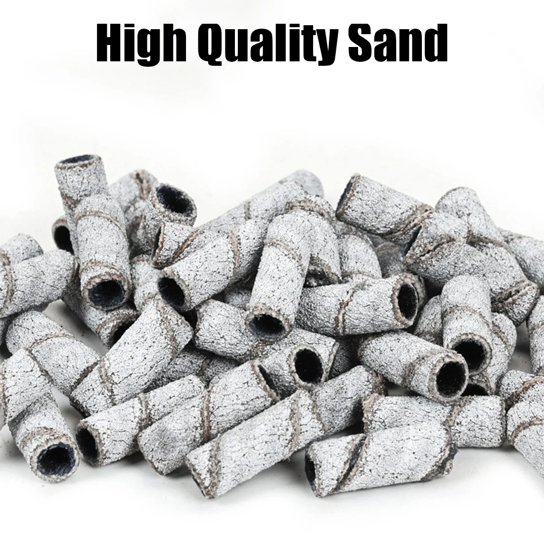 Nail Sanding Ring Bands Mixed Set Contain  80/120/180/240 Grit Comes With an Nail Drill Mandrel